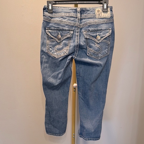 Silver suki surplus Capri Jeans 27 - Picture 1 of 12